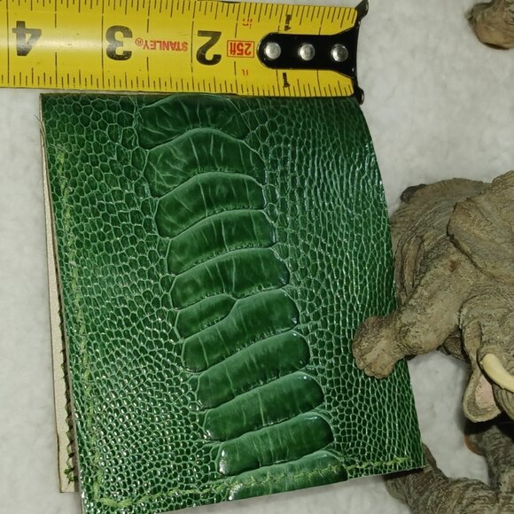 Authentic Ostrich Leg Leather with Authentic French Goat Leather. - Picture 7 of 11